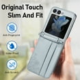 thumbnail image 3 of Z Flip 5 Case, Galaxy Z Flip 5 Wallet Case, Allytech Premium PU Leather Protection Wallet Case with Cards Holders Shoulder Strap Phone Cover Case for Samsung Galaxy Z Flip 5 2023 5G - Gray, 3 of 8