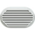 thumbnail image 4 of Ekena Millwork 22"W x 12"H Horizontal Round Ended (27"W x 17"H Frame Size) Functional, PVC Gable Vent with 1" x 4" Flat Trim Frame, 4 of 14