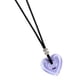 thumbnail image 1 of Collar con colgante de perfume de cristal estilo barroco con forma de corazón. Púrpura ligera, 1 of 8