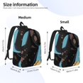 thumbnail image 2 of Honeii Whimsical Cartoon Cow Print Canvas Backpack for School & Outdoor,Laptop Excursion Backpack,Notebook School Bookbag For Men Women,for Work, Travel, and Everyday Use-Small, 2 of 5
