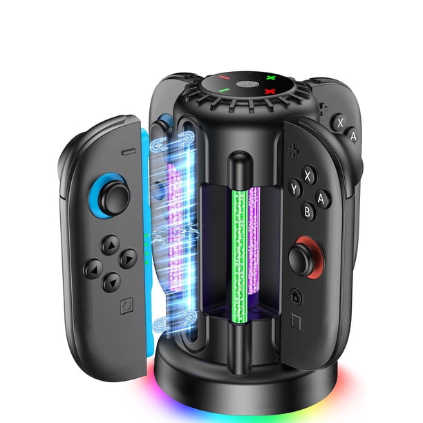 Base de carga para Nintendo Switch 2 Gamepad, con luz LED, estación de carga rápida magnética para Joy-Con, accesorios para mandos de videojuegos