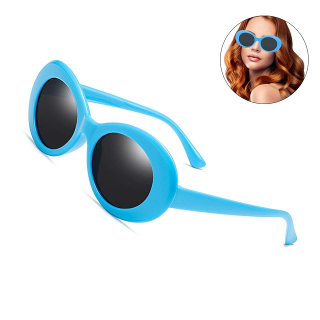 Gafas de Sol Redondas Ovaladas Retro Color Tint o Lentes Ahumadas… MFZFUKR 221824-3