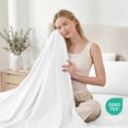 thumbnail image 4 of Sasttie King Size Sheets Set Brushed Microfiber, 4 Piece Sheet Set Upto 16 Inches Deep Pocket Bedding Sheets & Pillowcases - White, 4 of 9