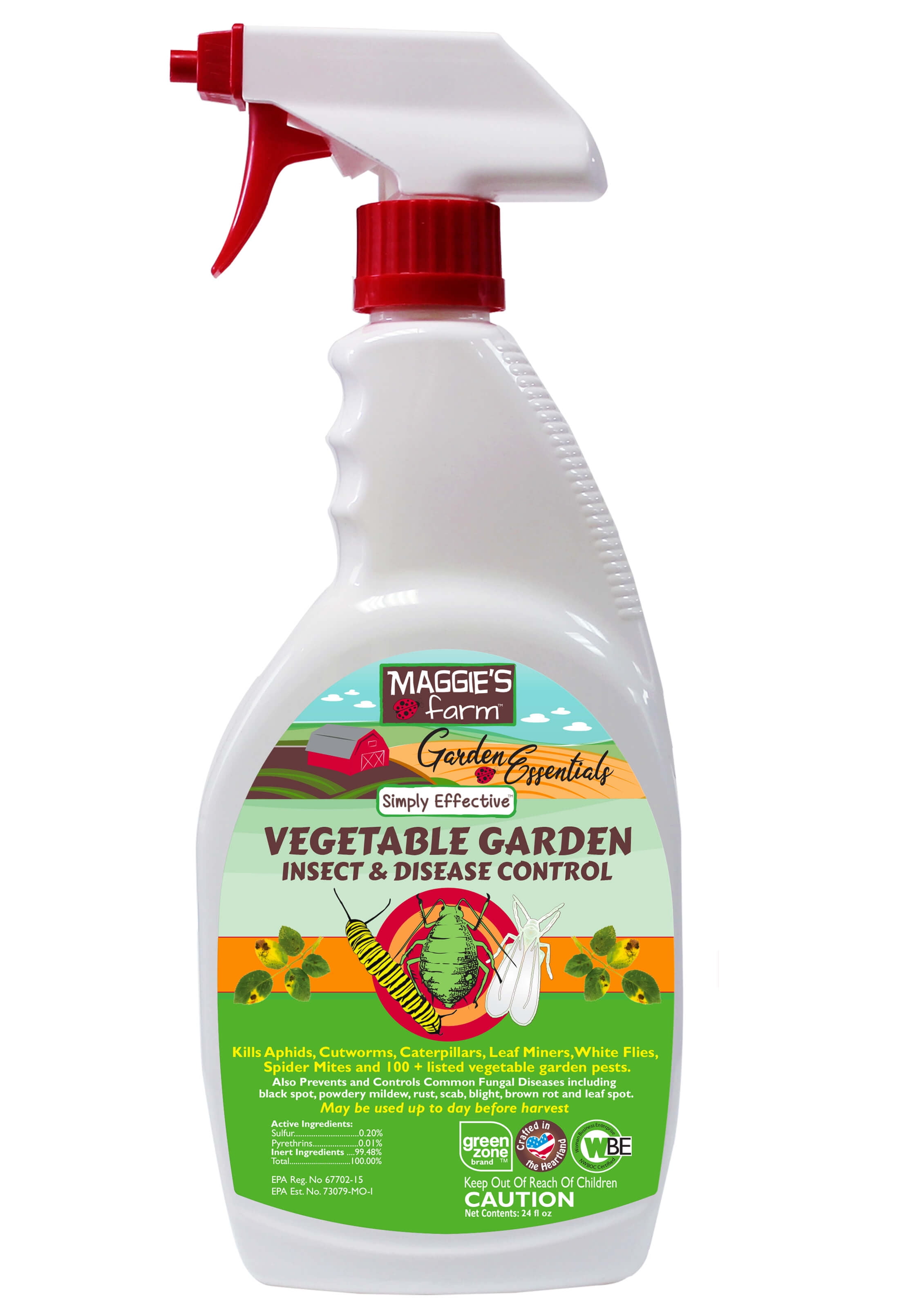 Maggie's Farm Vegetable Garden Insect & Disease Control RTU 24 oz.