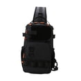 thumbnail image 2 of Bolsa de pesca para el pecho, bandolera deportiva, bandolera para el pecho, mochila multifuncional para exteriores, ligera, impermeable para correr y Negro, 2 of 8