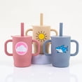 thumbnail image 4 of VODVOB Printed Silicone Baby Cup – BPA-Free Spill-Proof Training Cup with Cute Designs & Handles for Toddlers, 4 of 8