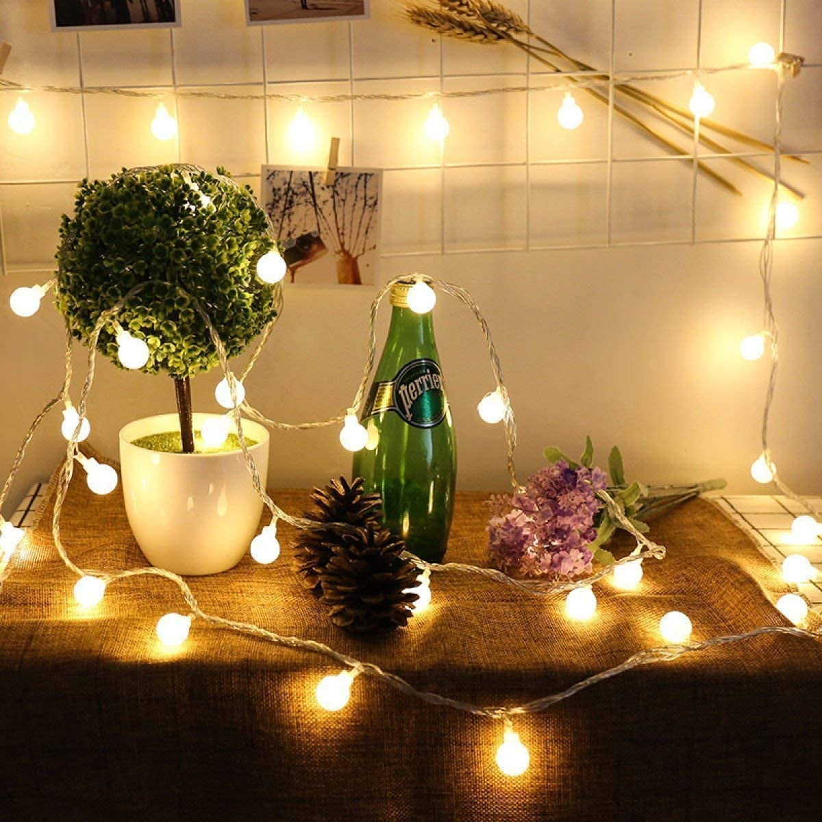 10M 100 Bulbs Globes Balls LED Fairy String Lights Lamps Christmas Xmas Decor US 