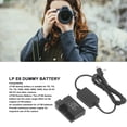 thumbnail image 4 of E8 Dummy Battery, Type C Power Adapter Digital Camera Dummy Battery High Conversion Efficiency  For T3i For T5i, 4 of 8