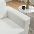 thumbnail image 4 of Oversized Accent Chair, Modern Chenille Fabric Upholstered Sofa Chair with Widen Arms, Comfy Armchair Reading Chair for Living Room Bedroom Office, Ivory, 4 of 10