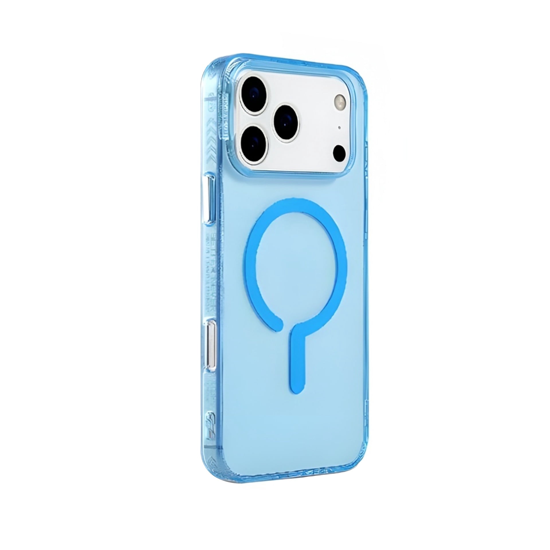 Vibrant Clear MagSafe Case for iPhone 17 Pro - Blue
