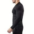thumbnail image 7 of Jamicy Men's Long Sleeve Compression Shirts Athletic Sport Undershirts Tight Base Layer Tops Rash Guard Workout Running Gym, 7 of 7