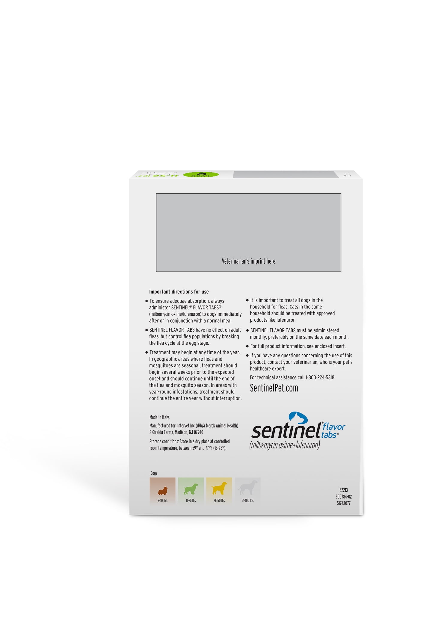 Sentinel Dog 11-25 lbs. Tablet - 6 Count