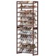 thumbnail image 3 of SONGMICS Shoe Rack, 12-Tier Shoe Organizer, Metal Shoe Storage for Garage, Entryway, Set of 2 6-Tier Stackable Shoe Shelf, with Adjustable Flat or Angled Shelves, Holds 48-60 Pairs, Bronze, 3 of 6