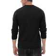 thumbnail image 7 of Puztloy Men's Sweater Pullover Crewneck Long Sleeve Lightweight Knit Soft Casual with Ribbing Edge Knitwear sweaters Black, 7 of 7