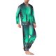 thumbnail image 2 of Fotbe Northern Lights 2 Pijama de Hombre con Estampado de Manga Larga, Conjunto de 2 Piezas, Ropa de Dormir Suave y Cómoda con Bolsillos-XX-Large, 2 of 7