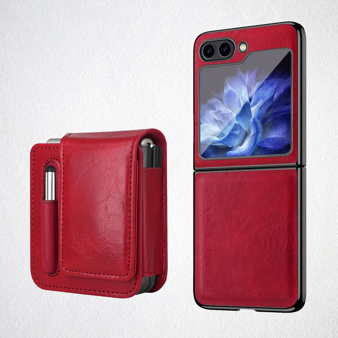 Fongwan Compatible with Samsung Galaxy Z Flip 5 Case with Screen