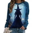 thumbnail image 5 of Halloween Long Sleeve Shirts Women Plus Size Sanderson Sisters Graphic Raglan Long Sleeve Sweatshirt Oversized Crewneck T-Shirt Party Vintage Festival Tops 2025 Season Funny GiftsXdegoge, 5 of 5