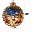 thumbnail image 3 of Eagokdc Light‑Up Christmas Ball Decorations Clear Hanging Ornaments, Farmhouse Hanging Balls for Christmas Tree Wall Window Ceiling Decor, 3 of 6