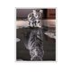 thumbnail image 1 of Bearachild Nueva artesanía gato reflejo Tigre 5D DIY diamante pintura punto de cruz Animal diamante bordado mosaico europeo decoración del hogar Artesanía Bearachild HA0677-00B, 1 of 6