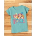 thumbnail image 4 of Paw Patrol Shirt Toddler Girls Skye Everest Nickelodeon Shirt Be Nice Chill Blue 5/6, 4 of 5