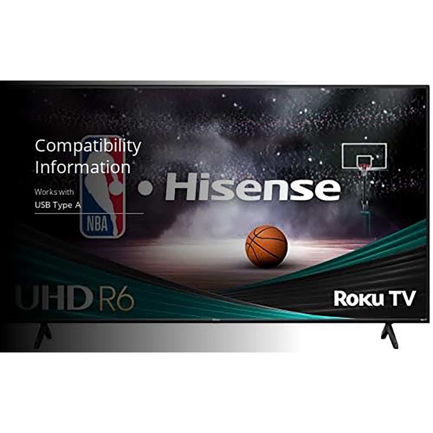 Hisense 43 Inch 4K UHD Smart Roku TV with Built-in Wi-Fi & HDR