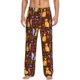 thumbnail image 1 of Balery colorful fox Pantalones de pijama para hombre, pijama ultraligero, pantalón de descanso-Small, 1 of 6
