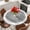 Gray, variant on Sage Green Christmas Snowflake Round Tablecloth, Fitted Table Cover with Elastic for 45"-54" Round Tables, Xmas Winter Modern Table Cloth Outdoor Indoor Dinning Party Waterproof Tablecloths