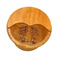 thumbnail image 4 of Bañera de madera bañera de piso de remojo sauna sauna bañera de madera de madera de madera de lavado de madera para cuencas para el pie para el día de, 4 of 8