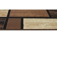 thumbnail image 4 of Allstar Modern Accent Rug with Mosaic Rectangle design Chocolate 5' x 8' 5' x 8', 4 of 5