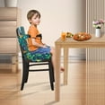 thumbnail image 5 of Dznils Toddler Booster Seat for Dining Table, with Backrest, Safety Buckles, Non-Slip Bottom, Green, 5 of 13