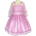 thumbnail image 1 of Robe de Fille Fleur Ceinture de Perles Concours Mariage Fête 4 Ans, 1 of 7