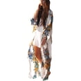 thumbnail image 1 of Xishao Mujer Cárdigan de Playa Blusa Larga de Verano Cubrir Bikini Camisola y Pareos Patrón 2 Patrón 2 Xishao ropa, 1 of 2