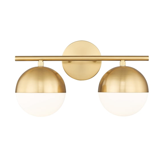Z-Lite 7517-2V-MGLD Realm Sphere 2 Light 16" Wide Vanity Light - Gold