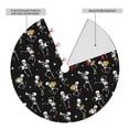 thumbnail image 2 of Yiaed Playing Music Skeletons Print Christmas Tree Skirt , Tree SkirtsTree Mat for Christmas Winter Holiday Indoor Decorations-48", 2 of 7