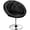 Black, variant on Living Room Vanity Chair Makeup Velvet Round Tufted Back Swivel Accent with Chrome Frame Height Adjustable for Room, Bedroom, Pink