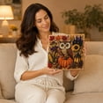 thumbnail image 7 of Halloween Fall Indoor Decor 9.84 Inch Special Shaped Diamond Art Painting Kit with Owl Pumpkin Scarecrow Castle for Home Living Room Entryway Wall Decor, 7 of 7