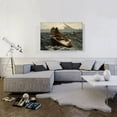 thumbnail image 2 of ARTCANVAS Fog Warning 1885 Canvas Art Print by Winslow Homer - Size: 40" x 26" (0.75" Deep), 2 of 9