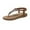 Brown, variant on KIHOUT Summer Womens Sandals, Ladies Shoes Low-heeled Slippers Casual Comfortable Soft Sole Wear-resistant Sandals Beach Crystal Flowers Bohemian Flip Flops