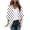 White, variant on BiZtdJrK Womens Kimono Cardigan Lightweight Polka Dot 3/4 Sleeve Open Front Cardigans Lightweight Summer Beach Cover Up Black XXL