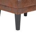 thumbnail image 5 of AmoDwell Upholstered Wingback Chair With Ottoman Footstool Set, Accent Chairs with Footrest Set, Including Chair and Ottoman, 5 of 10