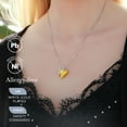 thumbnail image 2 of Leafael Necklaces for Women, Infinity Love Heart Pendant Citrine Yellow Birthstone Crystal for November, Jewelry Gifts for Wife, Silver Plated 18 + 2 inch Chain, Birthday Gift for Mom Girls Her, 2 of 6