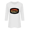 thumbnail image 4 of HOMBOM 3/4 Sleeve Tops for Women Summer T-Shirts Graphic Retro 1996 Print Lightweight Crew Neck White Womens Graphic Tees, 4 of 4
