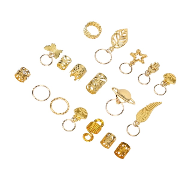Accesorios Para Rastas De Pelo, 280 Piezas De Joyería Para Rastas De Pelo, Anillo De Pelo Hueco Para Mujeres Para Festivales De Cine