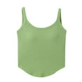 thumbnail image 5 of Plus Size Nightgowns for Women Fashion Women's Solid Color with Chest Pad No Steel Rings Bottom Underwear Short Sleeve Pajama Top Green L, 5 of 8