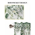 thumbnail image 7 of Green Eucalyptus Leaves Living Room Curtains 72 Inches length, Spring Pastoral Rustic Botanical Window Treatment Curtain Drapes, Light Filtering Drapes for Bedroom Laundry Room, 52"x72", 2 Panels, 7 of 7