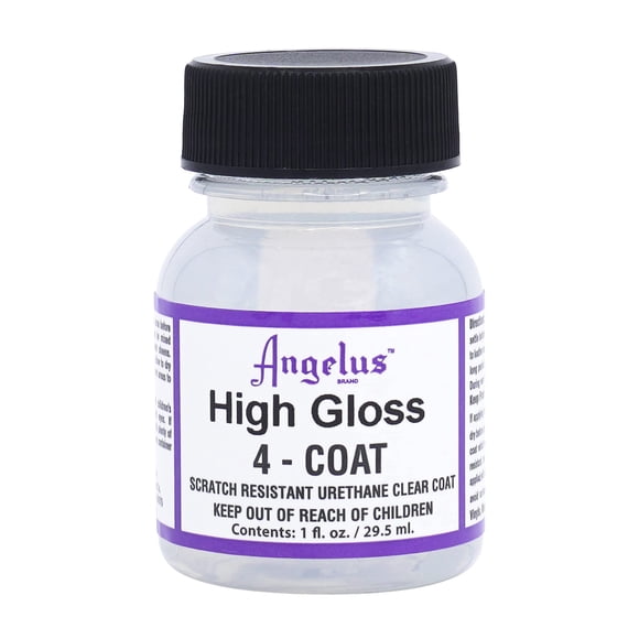 Angelus 4-Coat Finisher, 1 Ounce Bottle, High Gloss (904-01-000)