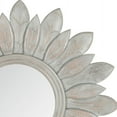 thumbnail image 3 of SAFAVIEH 12" Round Sun King Glam Floral Mirror, Grey, 3 of 3
