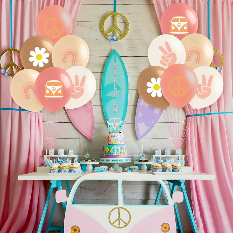Daisy Balloon Kit - Retro Hippie Groovy Party Decorations, Two Groovy Daisy  Decor- GenWoo Shop - GenWooShop
