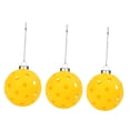 thumbnail image 4 of yotijay 3Pcs Pickleball Ornament Set Bag Keychain Christmas Tree Hanging Decorations for Yellow, 4 of 9