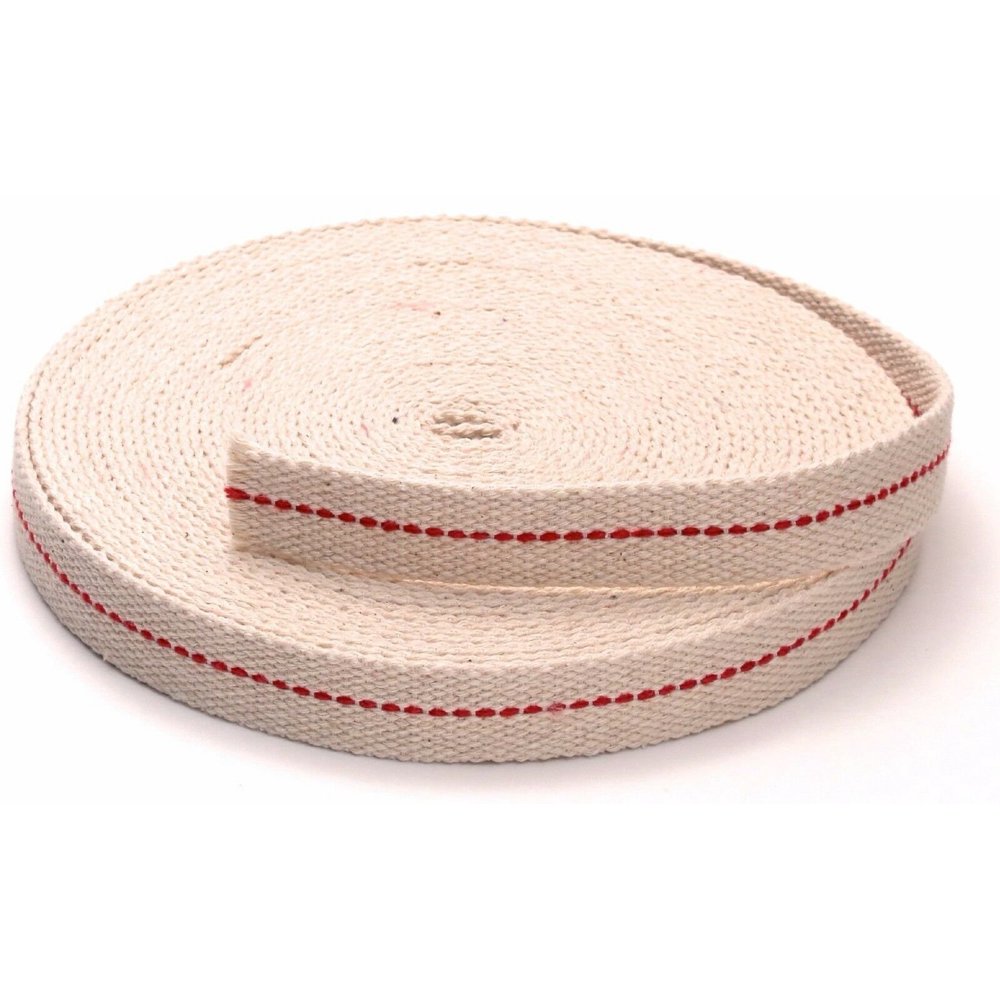 3/4" 100 Cotton Flat Lantern Wick 33' Roll for Paraffin Kerosene Oil